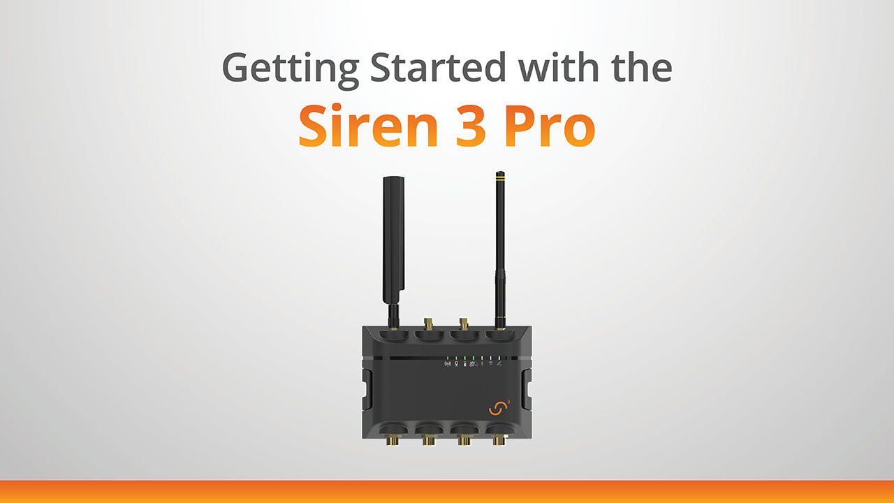 video thumbnail get started with the Siren 3 Pro
