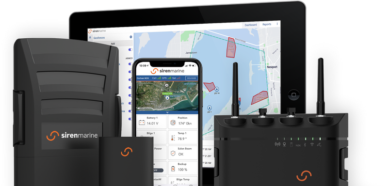 Siren Marine system including layout of application dashboard